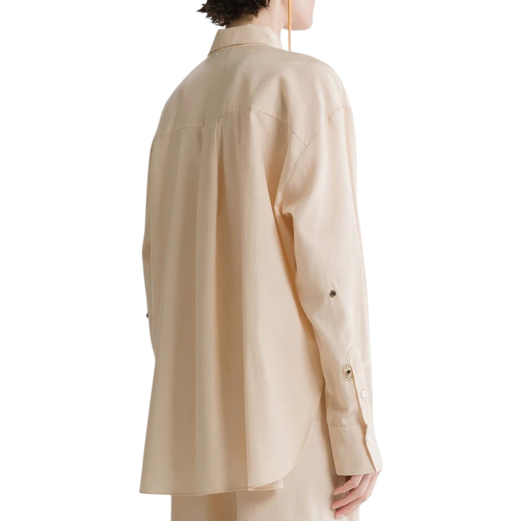 Chemise en sergé avec broderie “le club” loto