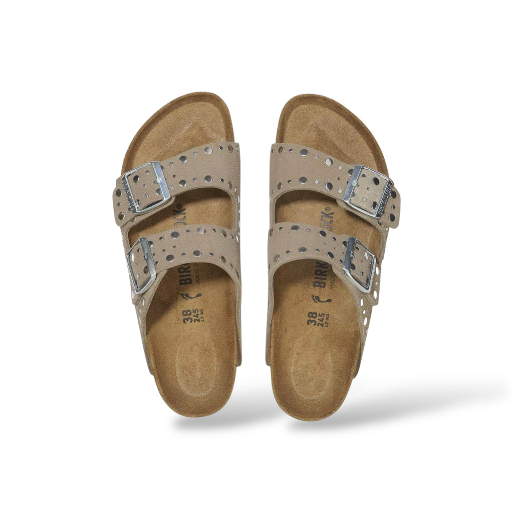 Arizona Rivet Suède en taupe