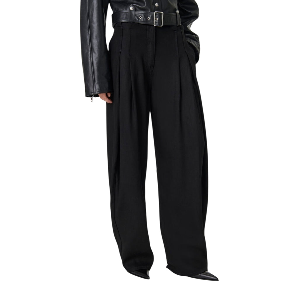 Pantalon en denim à plis