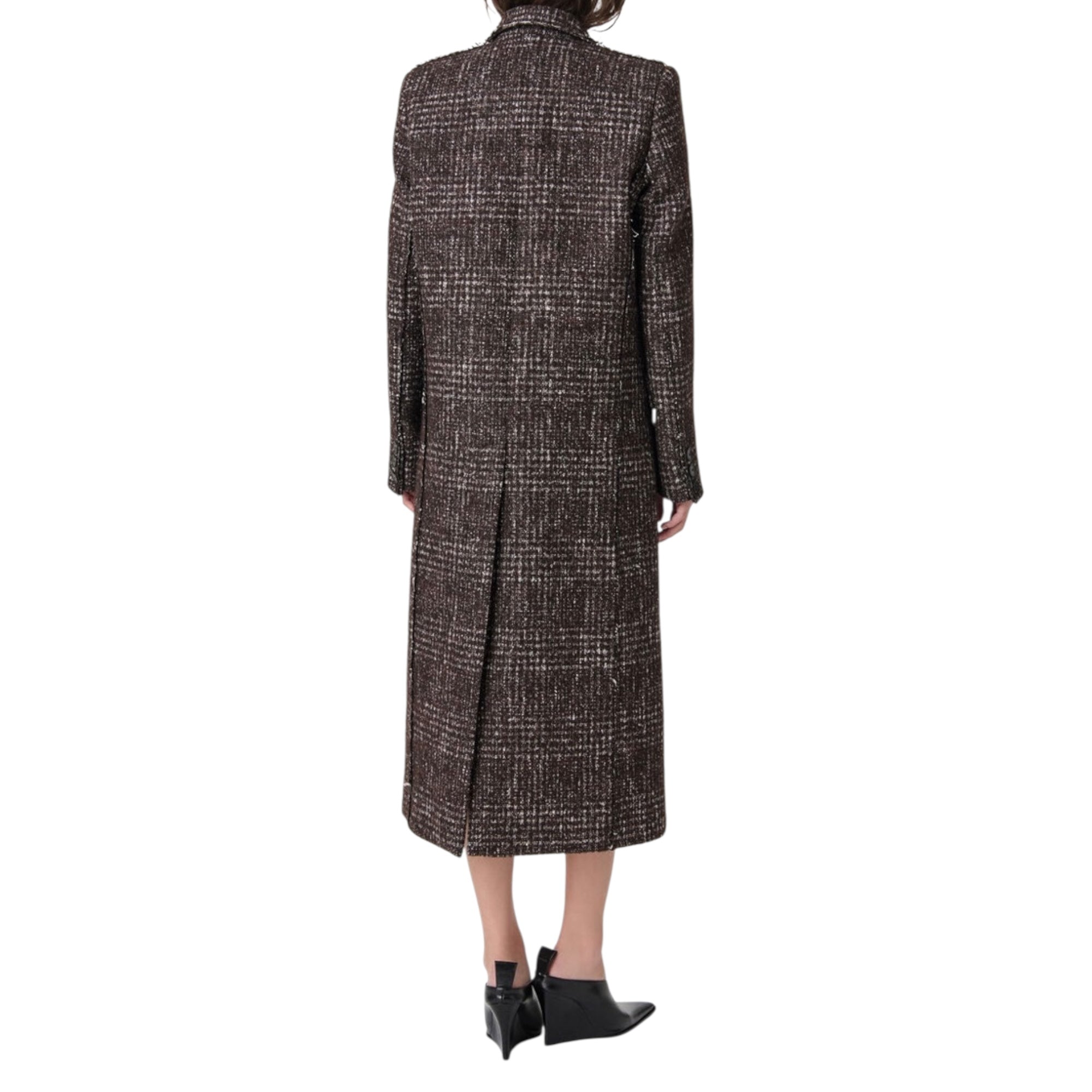 Manteau long en tweed