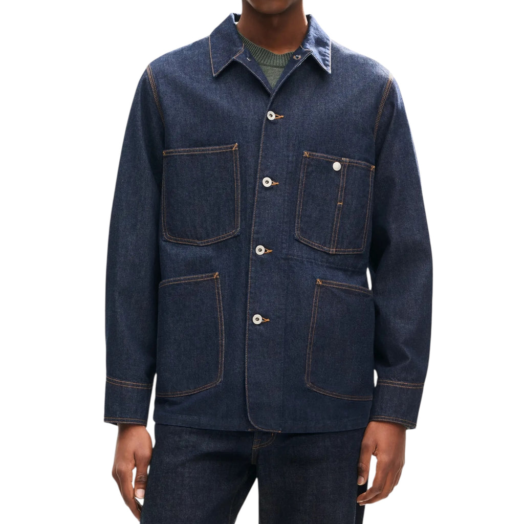 Veste de travail brodée Kenzo Varsity en denim japonais