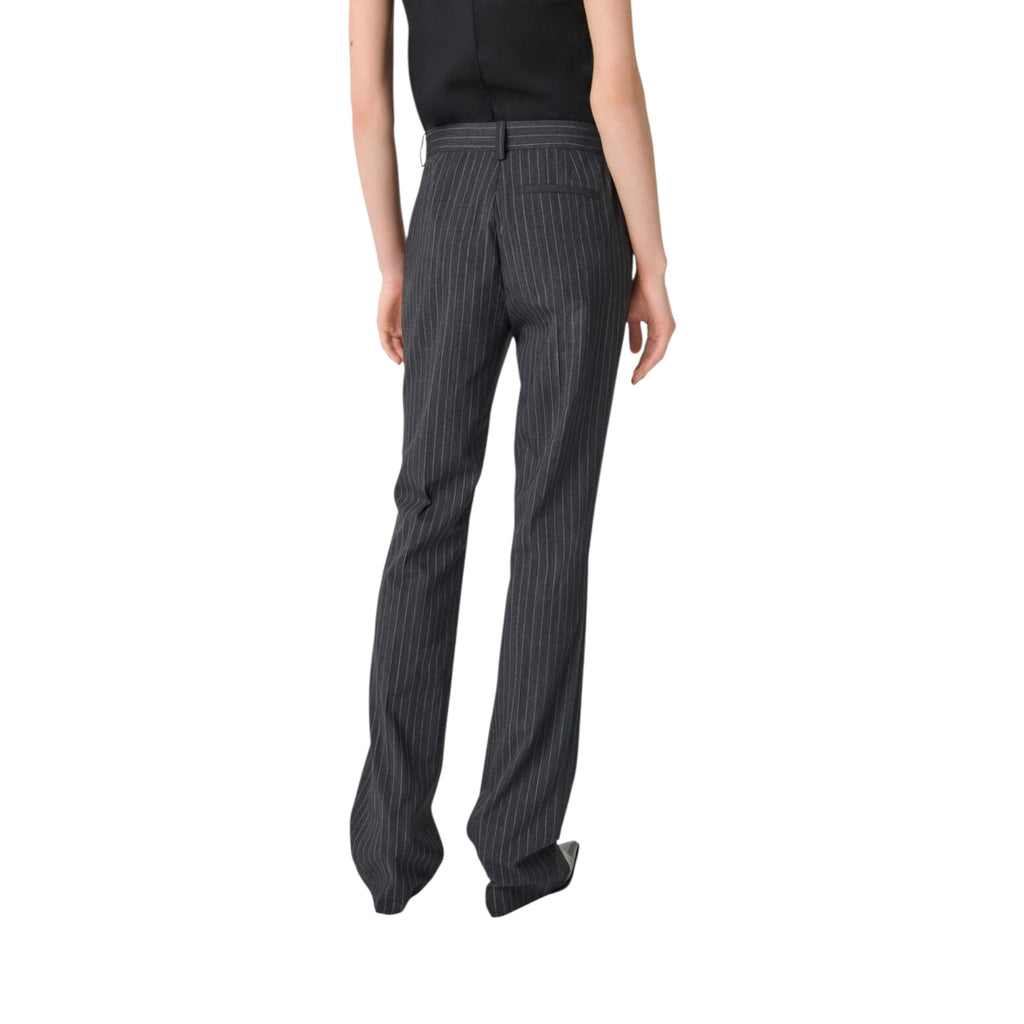 Pantalon droit à rayures