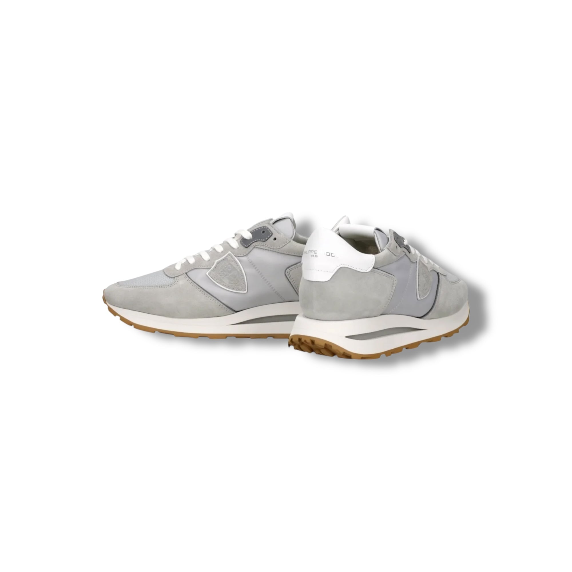 Baskets Tropez Haute, Gris et Blanc