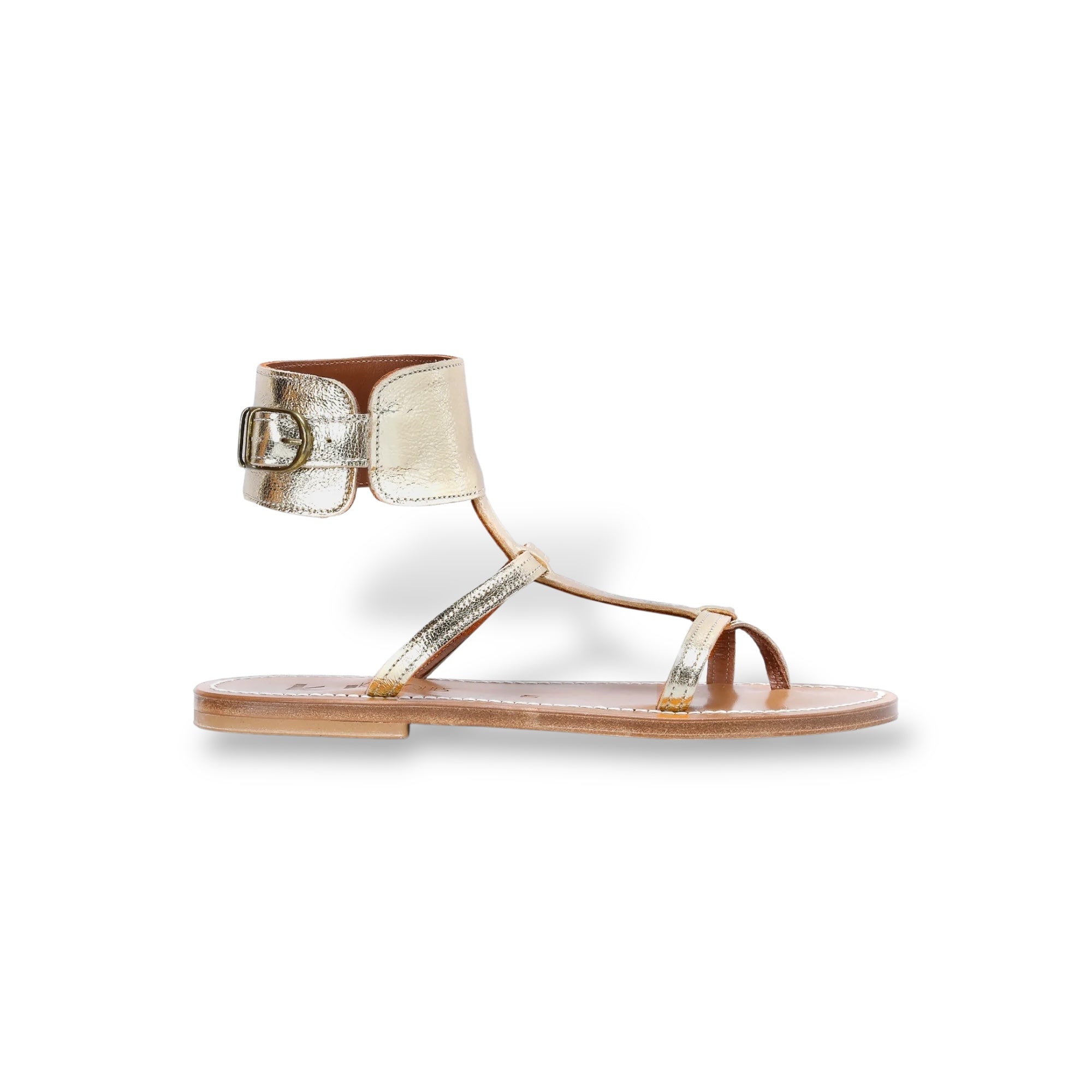 Sandales cuir metyl champan