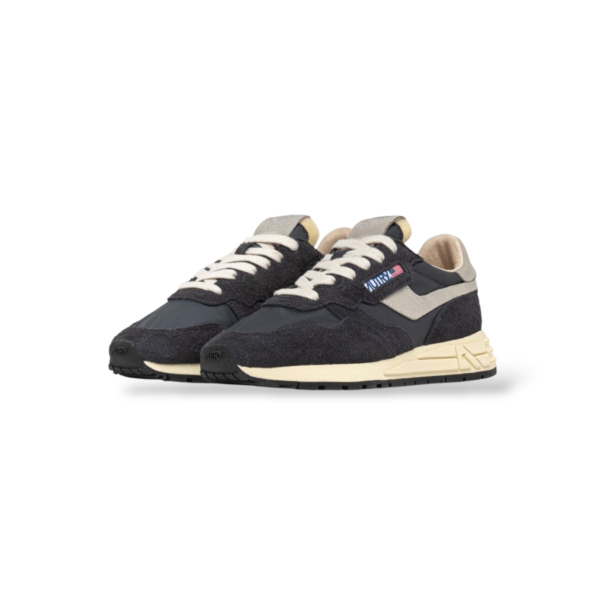 Baskets Reelwind low en nylon et daim noir