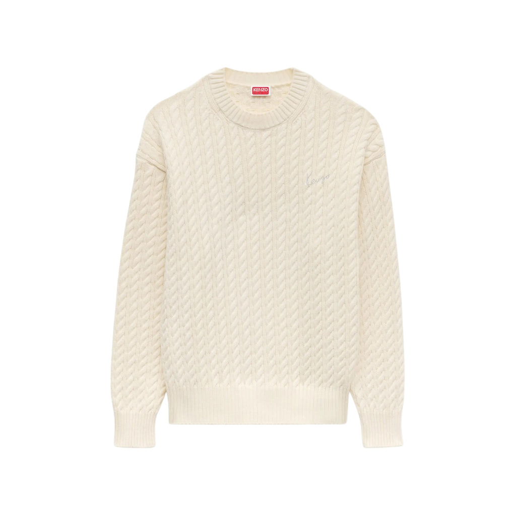 Pull brodé « Kenzo Signature » en maille
