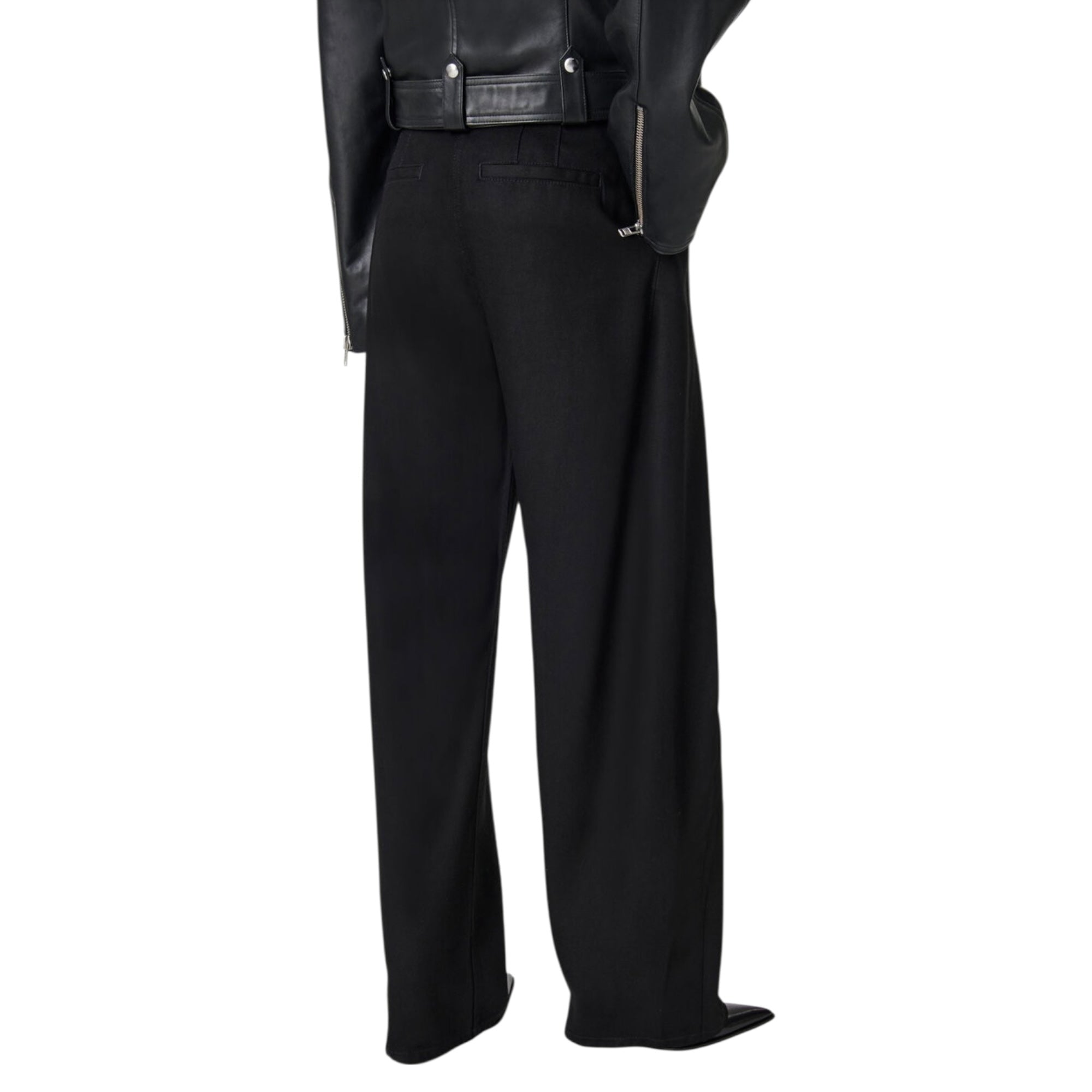 Pantalon en denim à plis