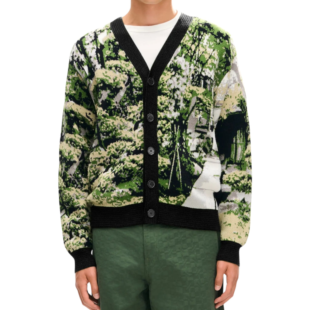 Cardigan Kenzo Japanese Garden en laine et coton