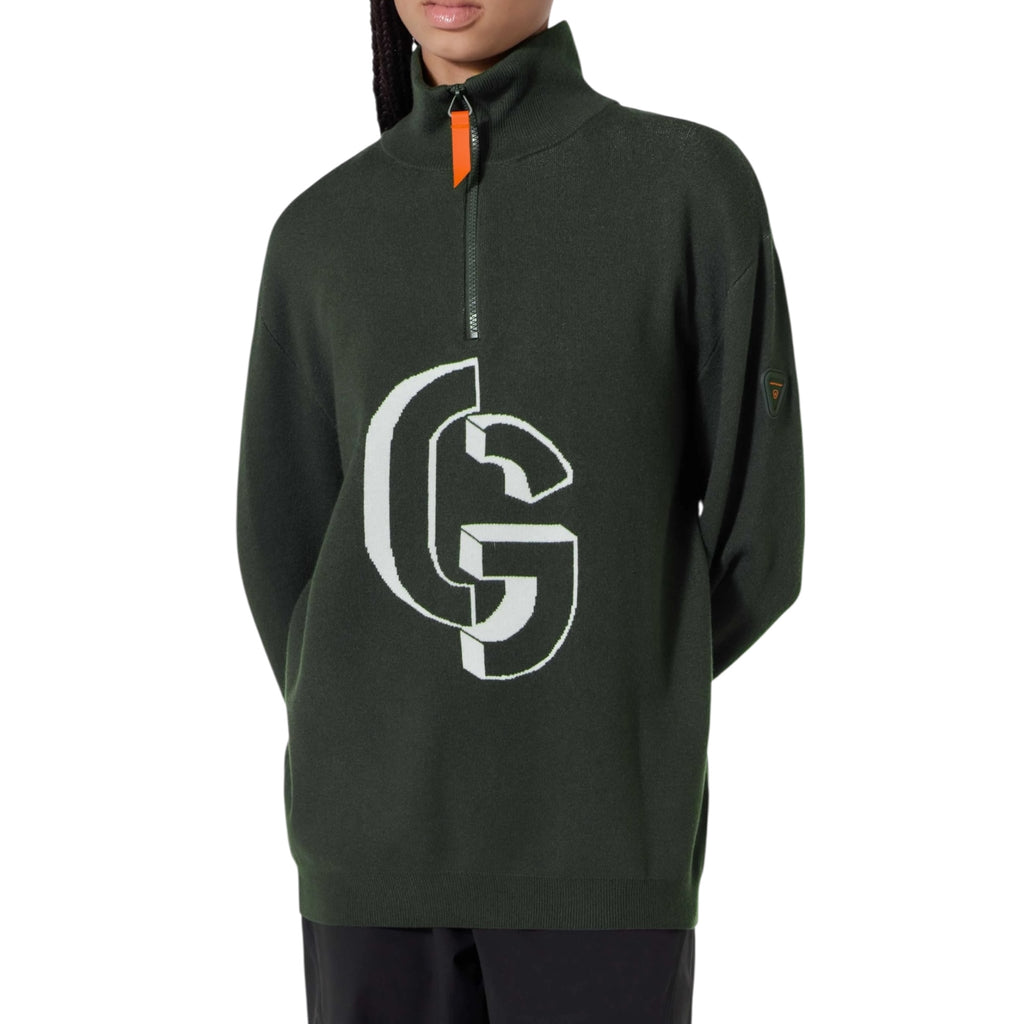 Pull col camionneur Lewis Dark Green