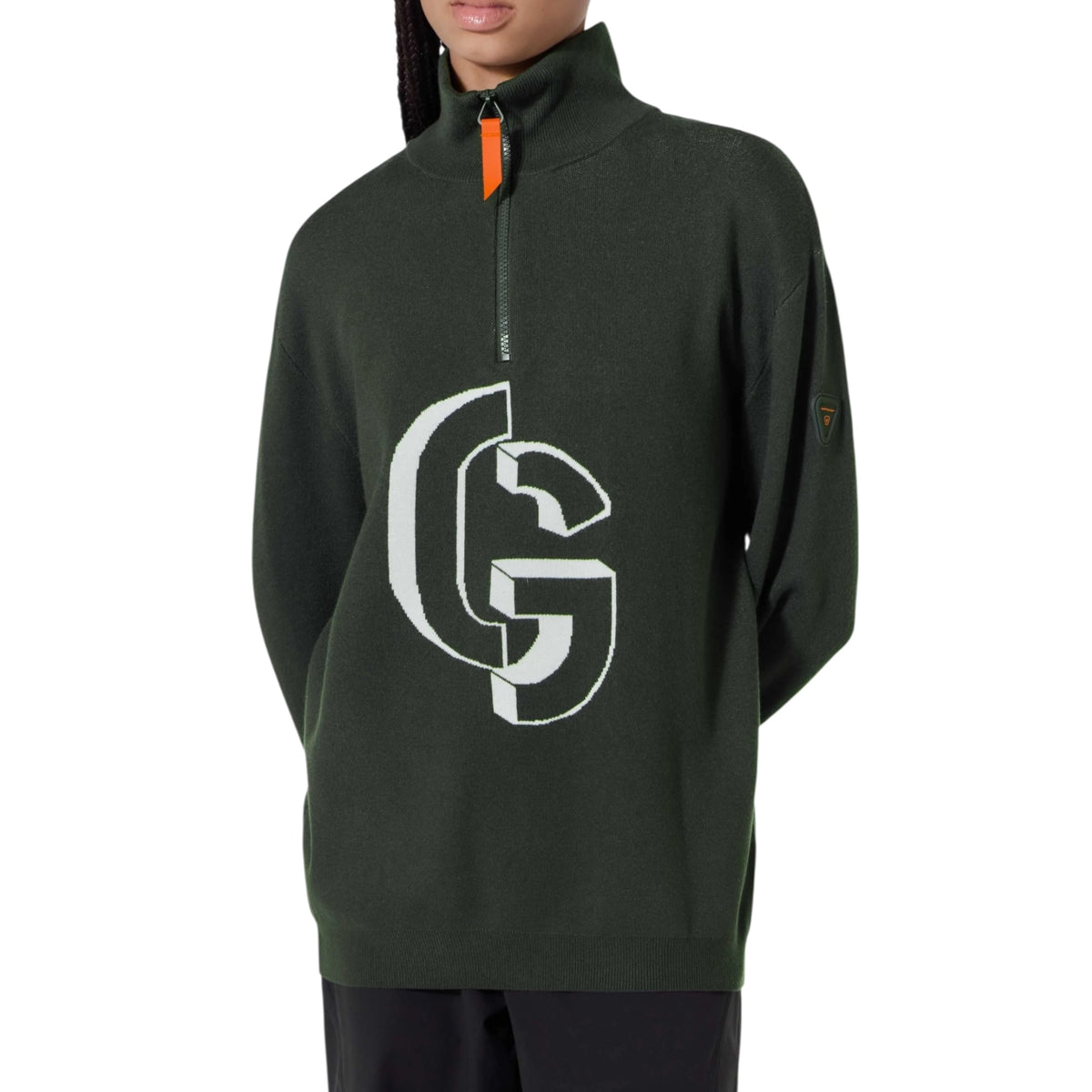 Pull col camionneur Lewis Dark Green