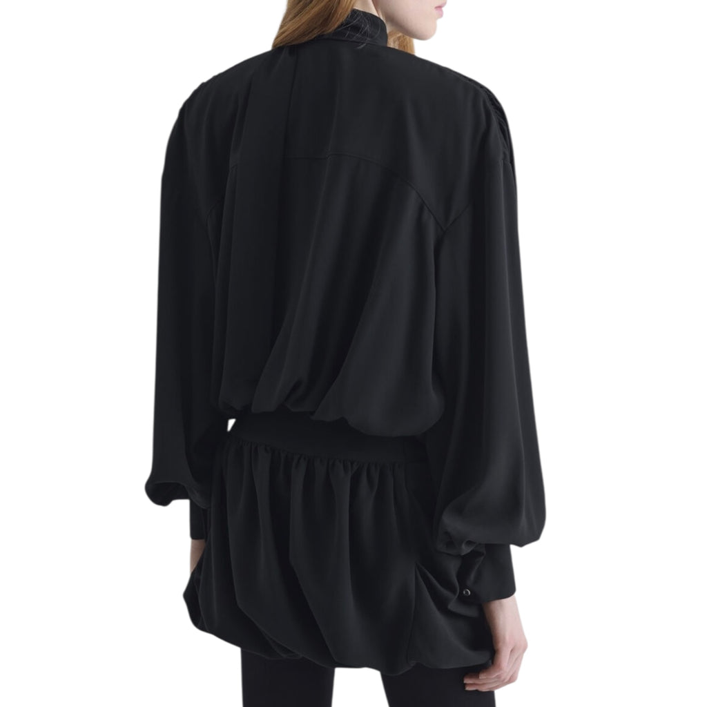 Robe mini drapé Black