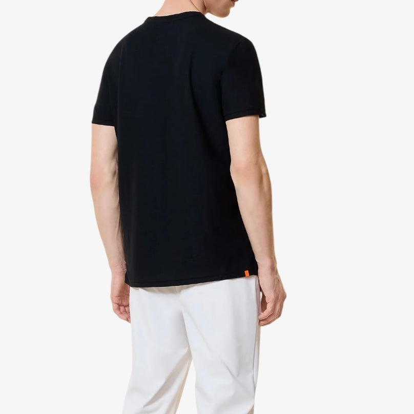T-shirt crepe bleu marine
