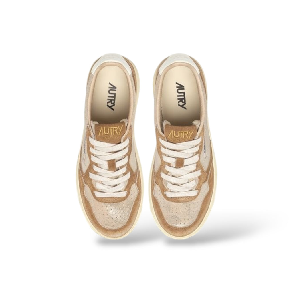 Baskets Medalist beige et sable