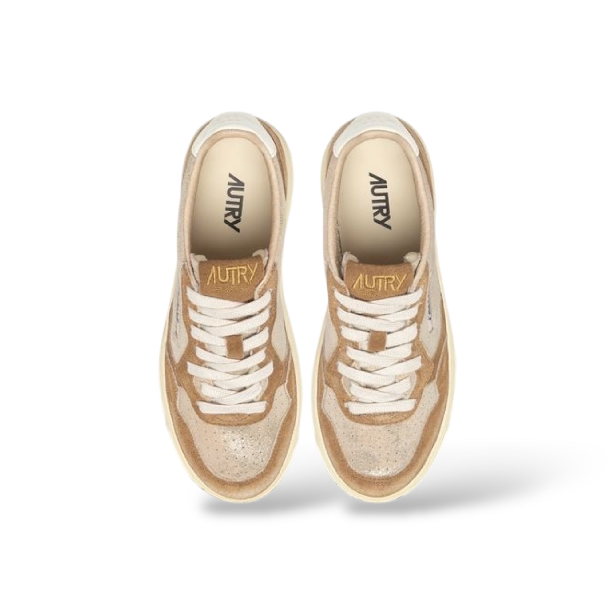 Baskets Medalist beige et sable