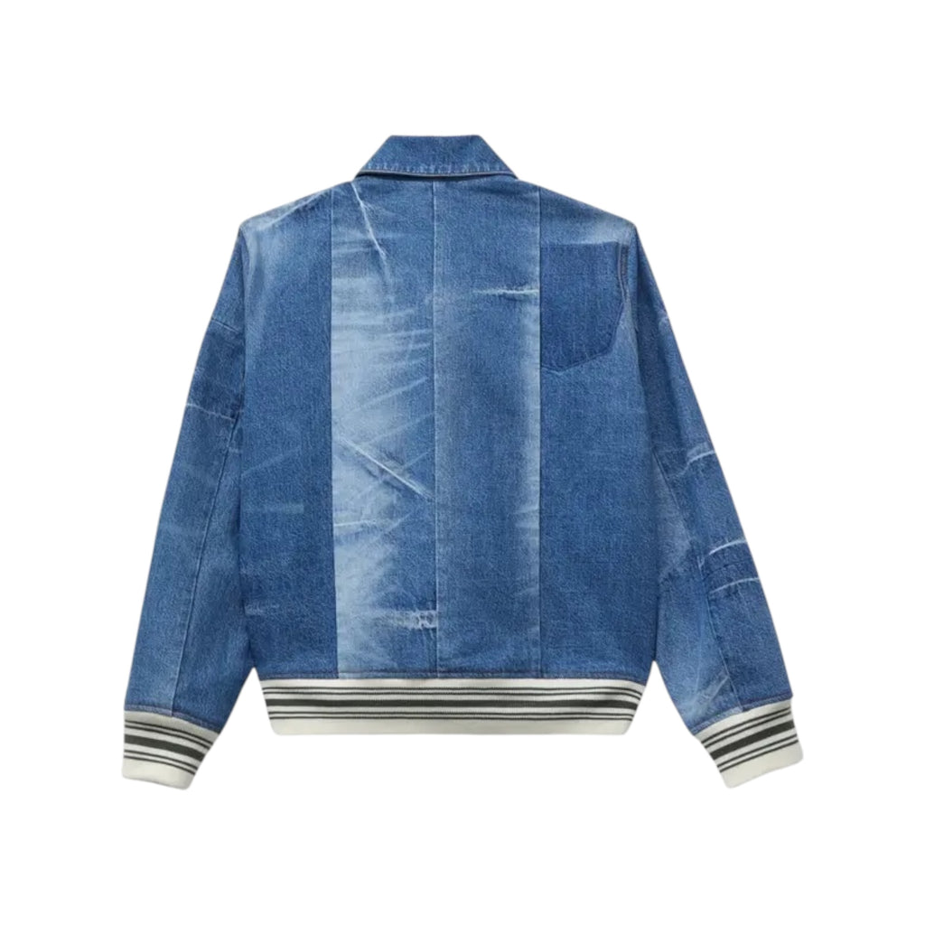 Blouson patchwork unisex en Denis japonais