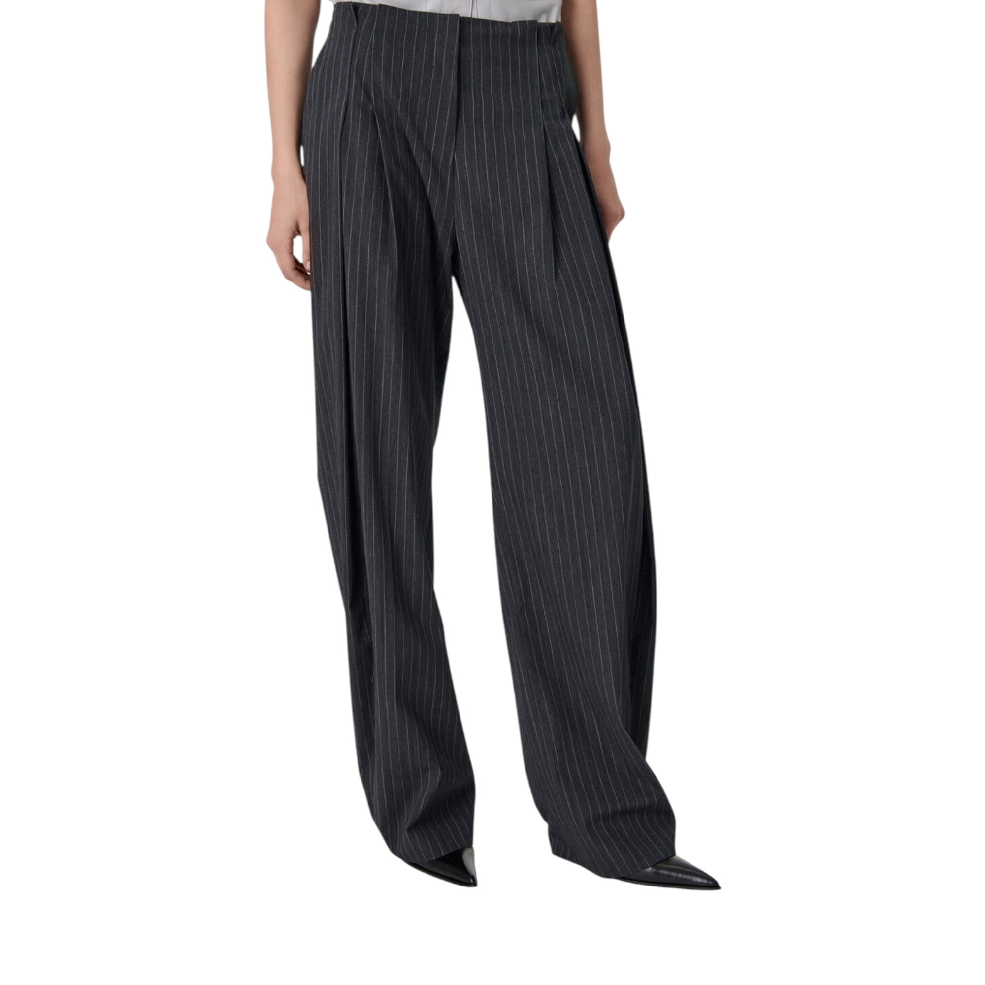 Pantalon de tailleur à rayures