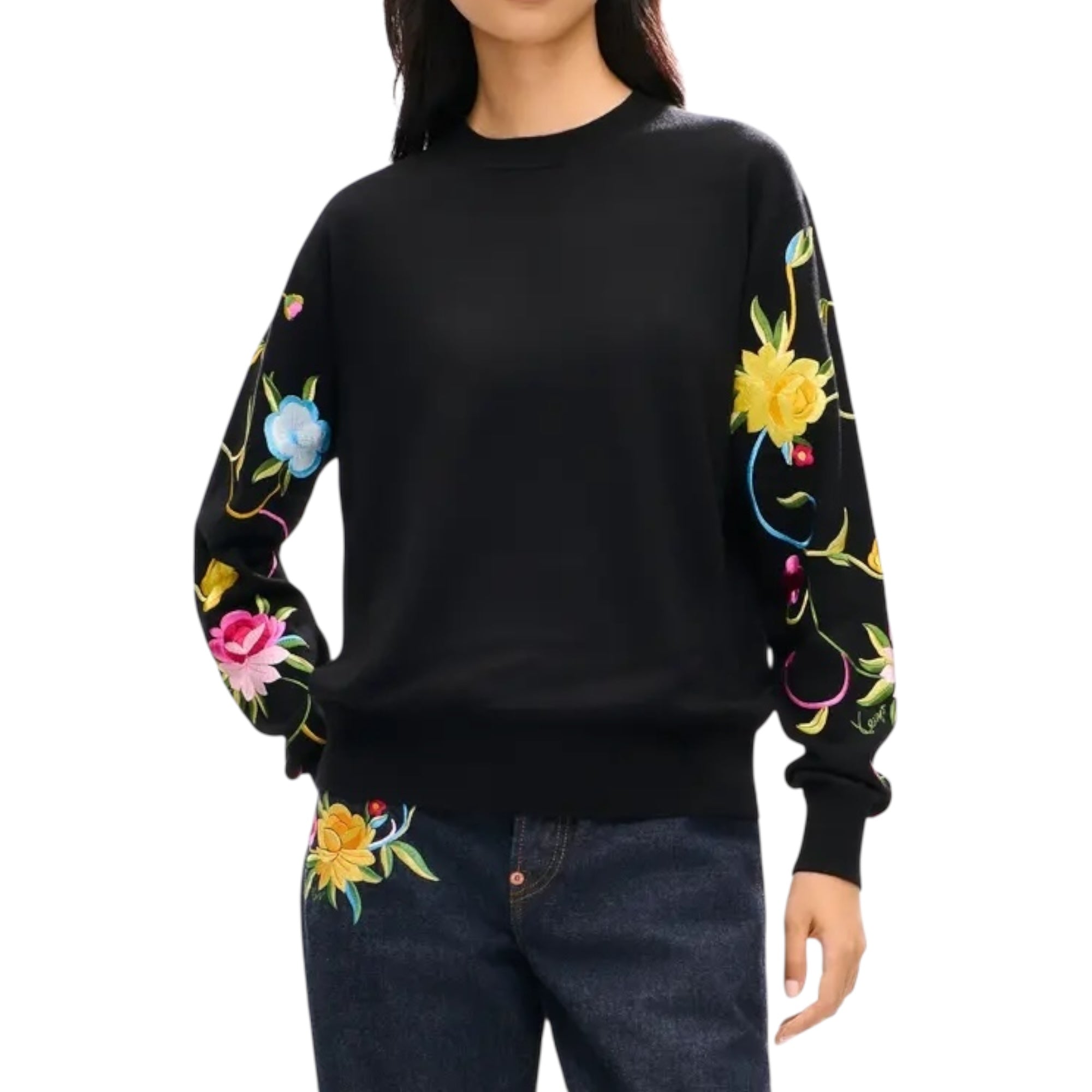 Pull Wilflower en laine et soie
