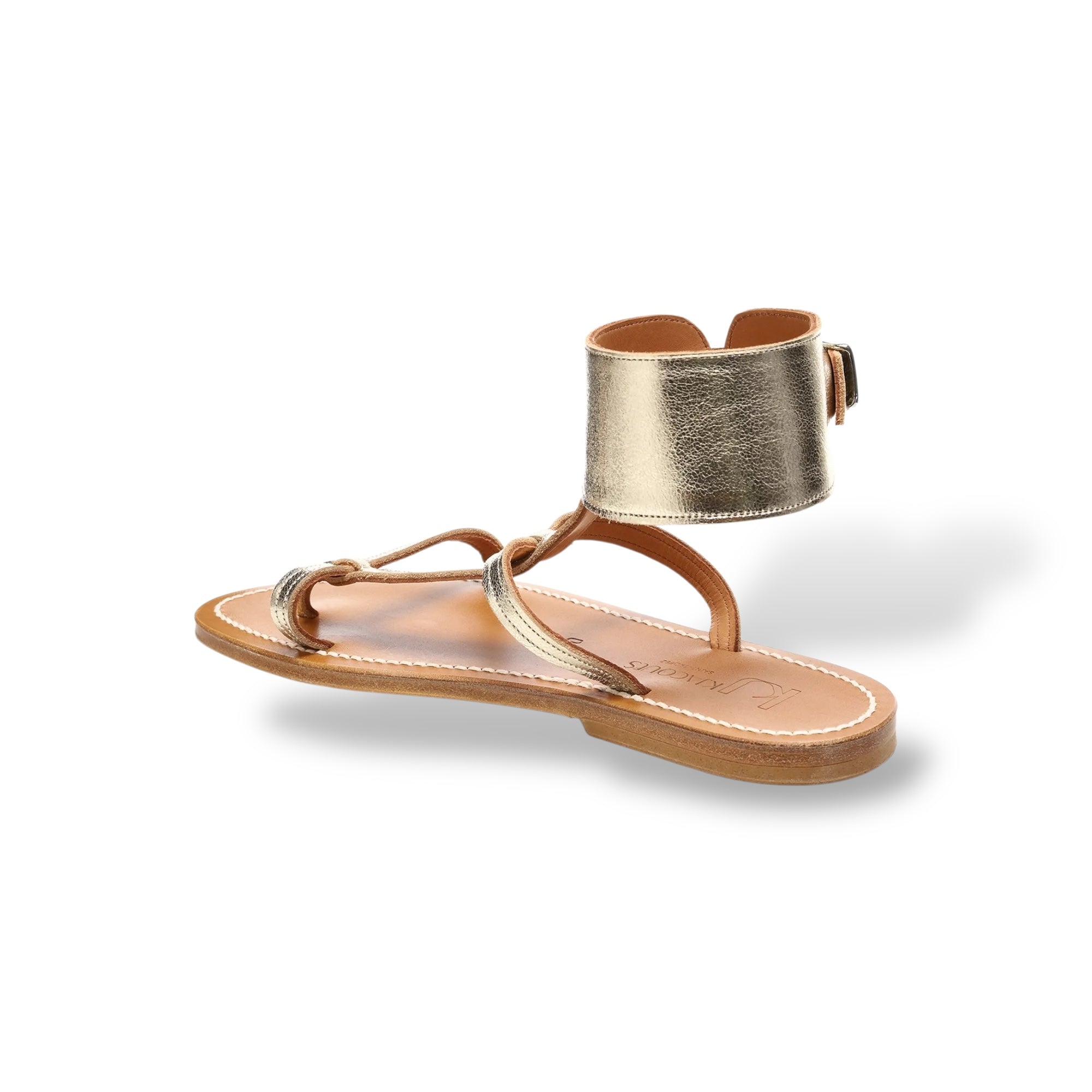 Sandales cuir metyl champan