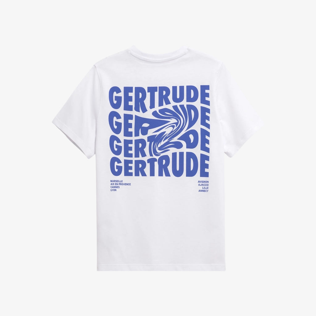 T-shirt Print Leonce Fluidity Mixte Blanc
