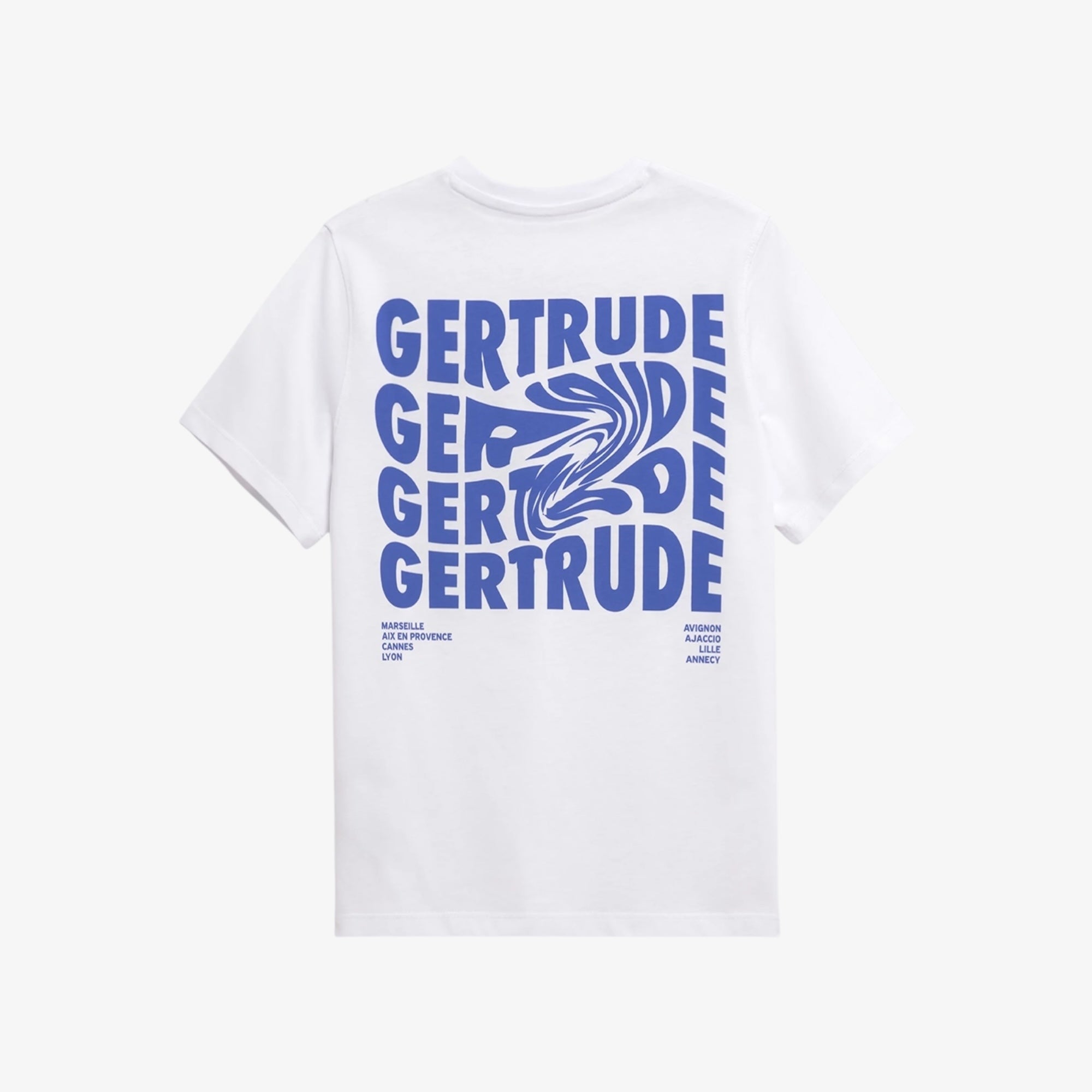 T-shirt Print Leonce Fluidity Mixte Blanc