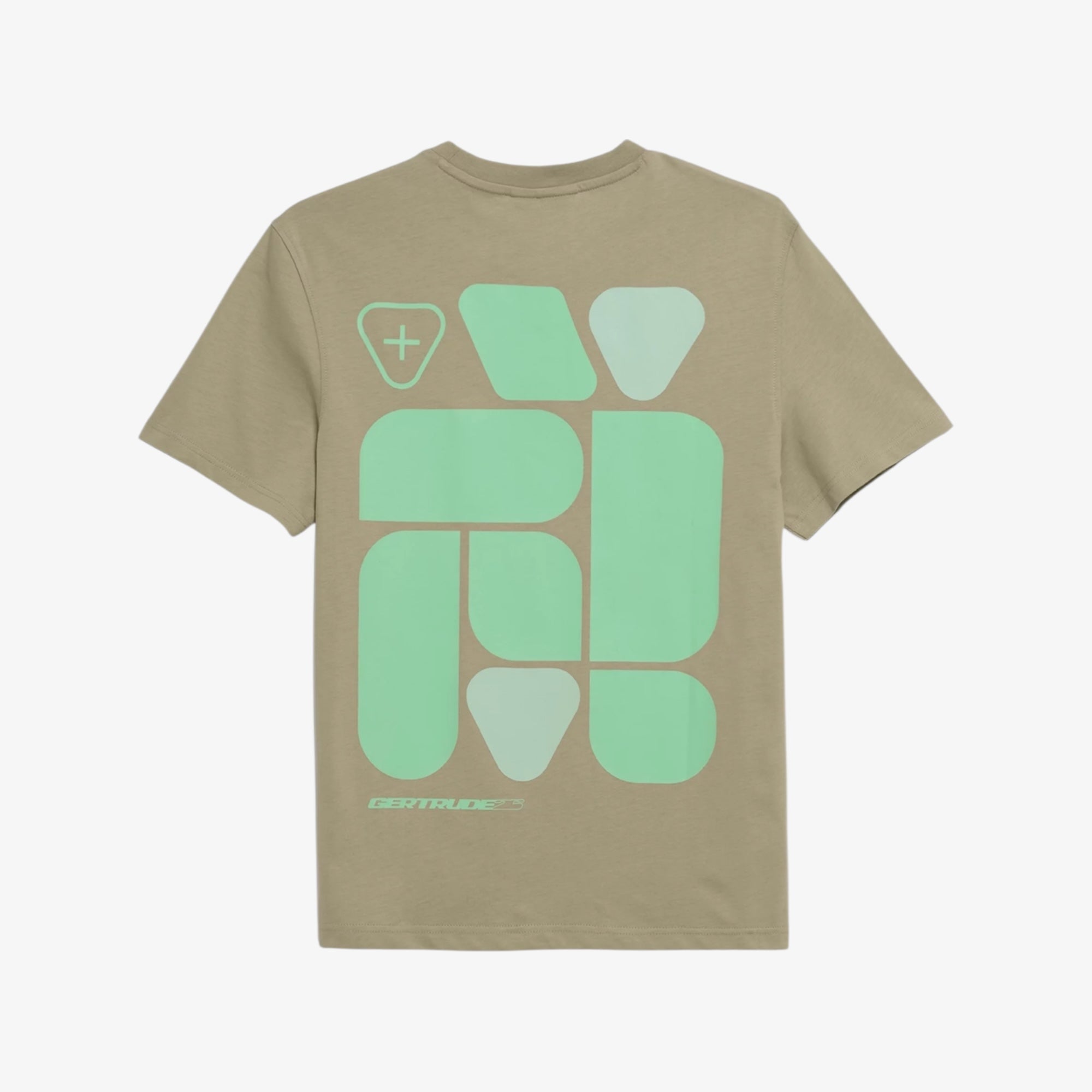 T-shirt Print Geometry Leonce Mixte Granite