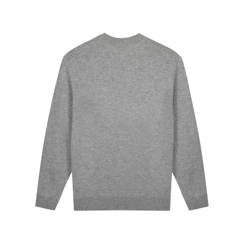 Pull grand cerf patch cœur, cachemire