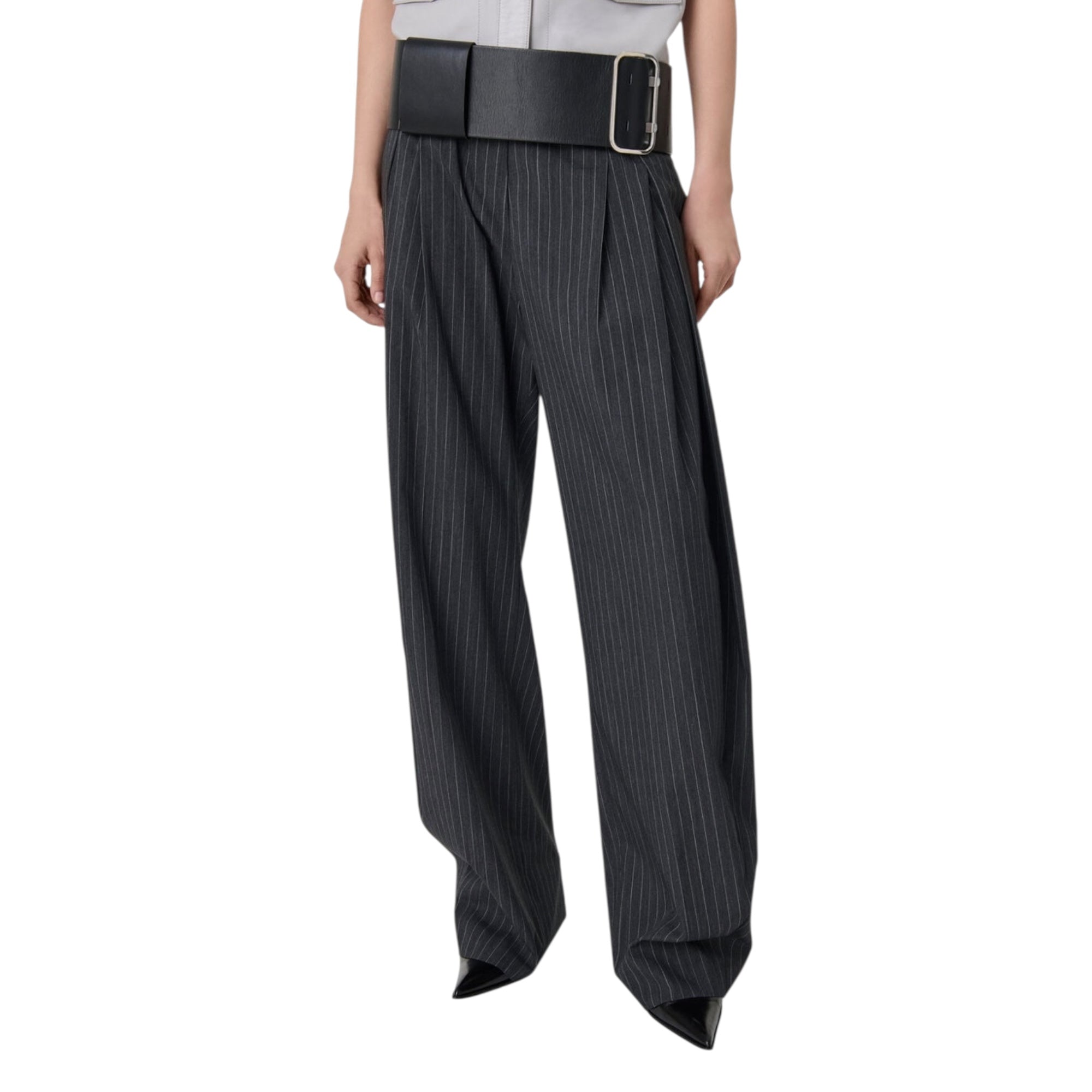Pantalon de tailleur à rayures