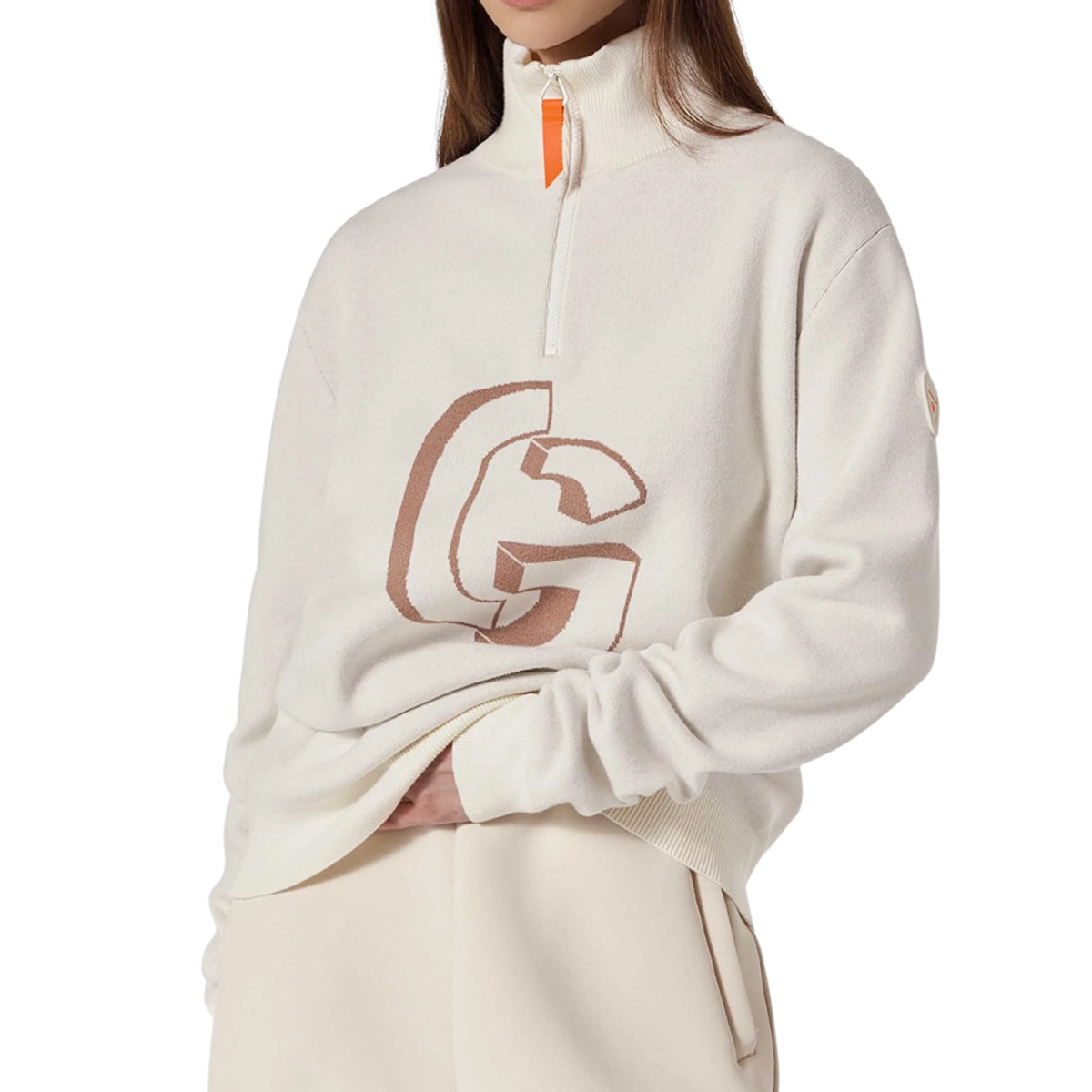 Pull col camionneur Lewis Crème
