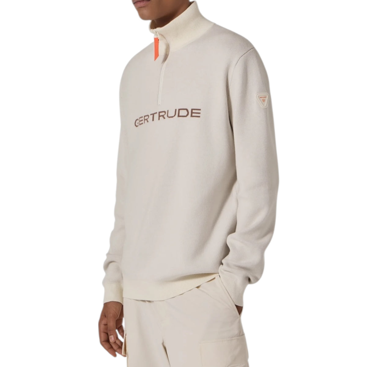 Pull LEWISGER col camionneur zippé Crème