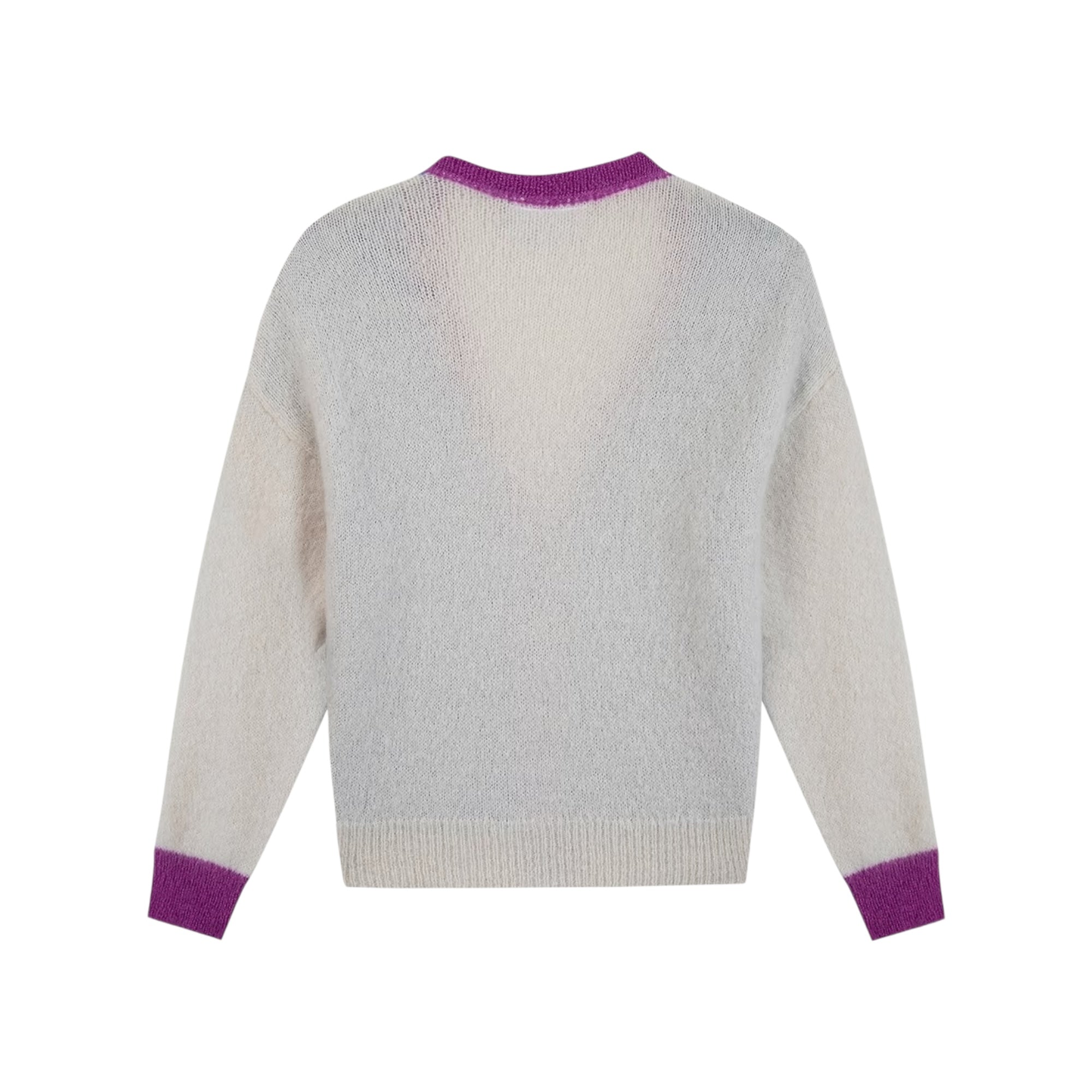 Cardigan Heredia patch coeur, mohair