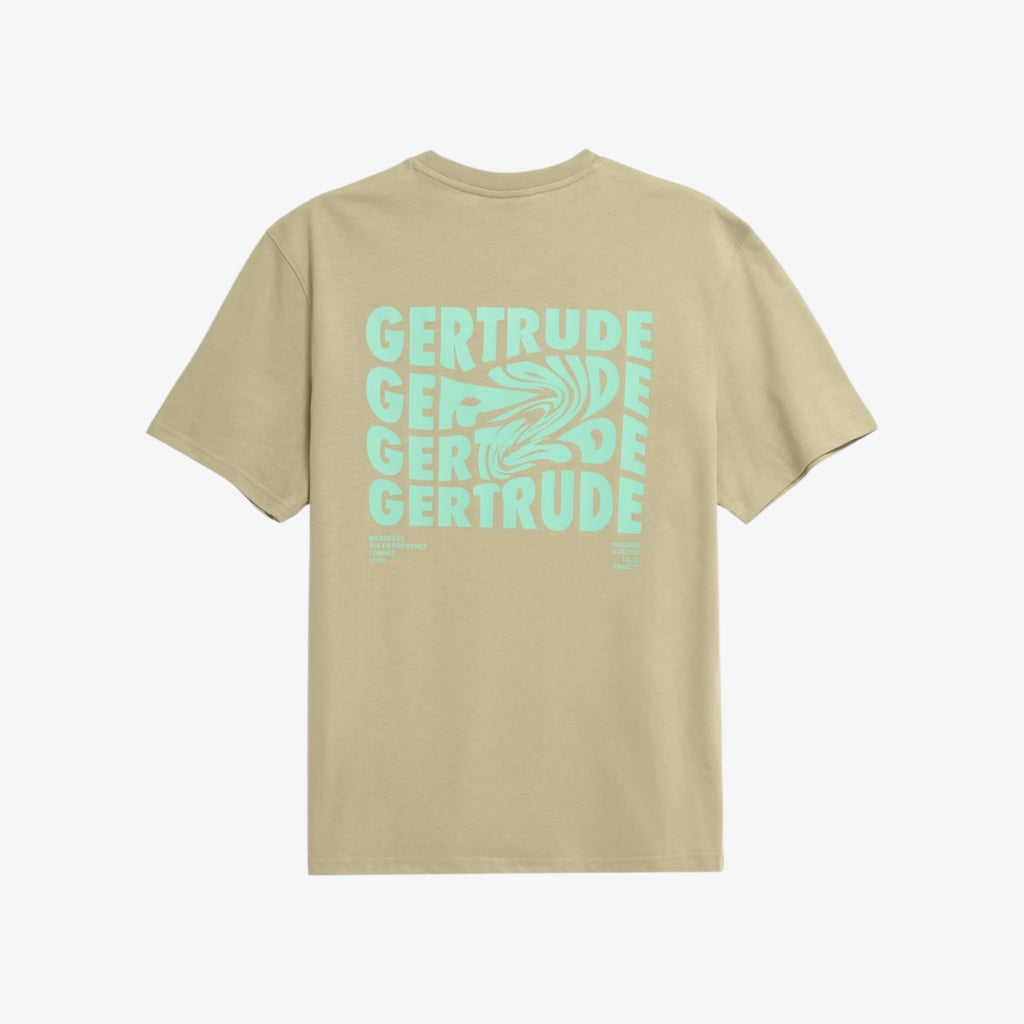 T-shirt Print Leonce Fluidity Mixte Granite