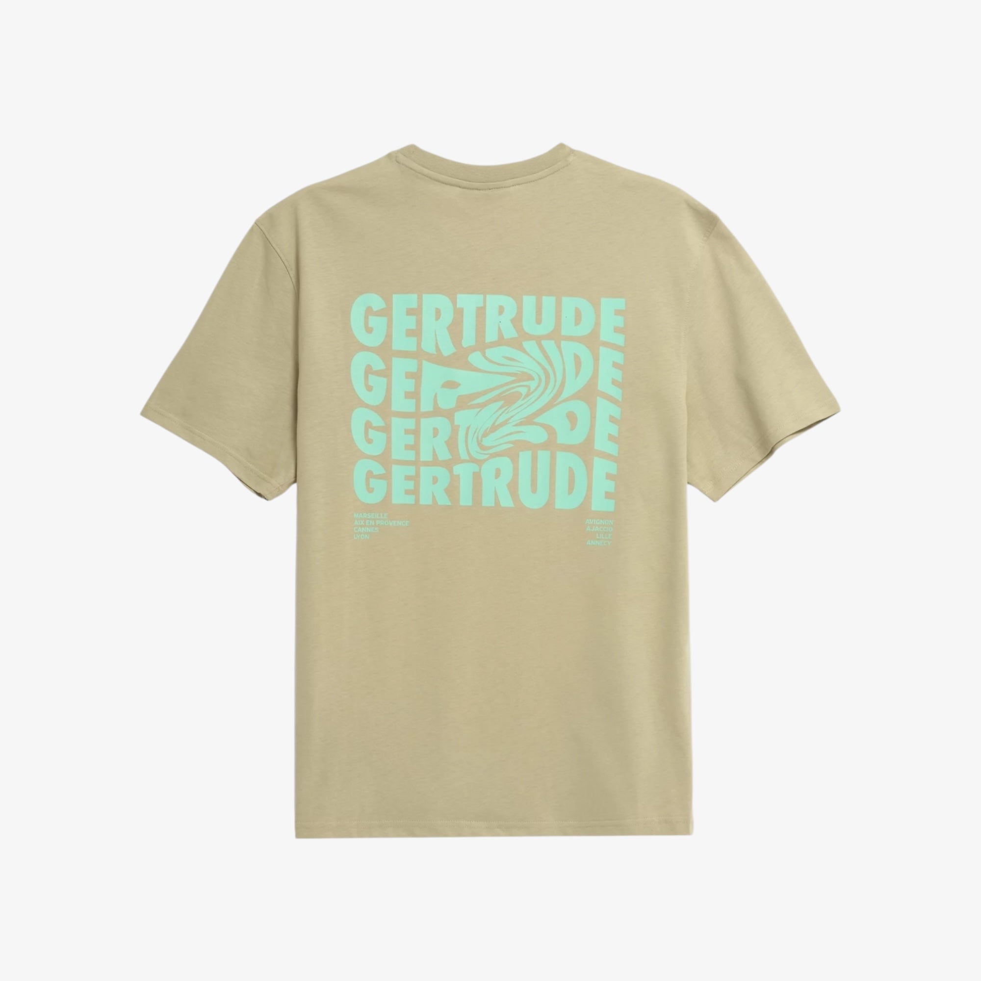 T-shirt Print Leonce Fluidity Mixte Granite