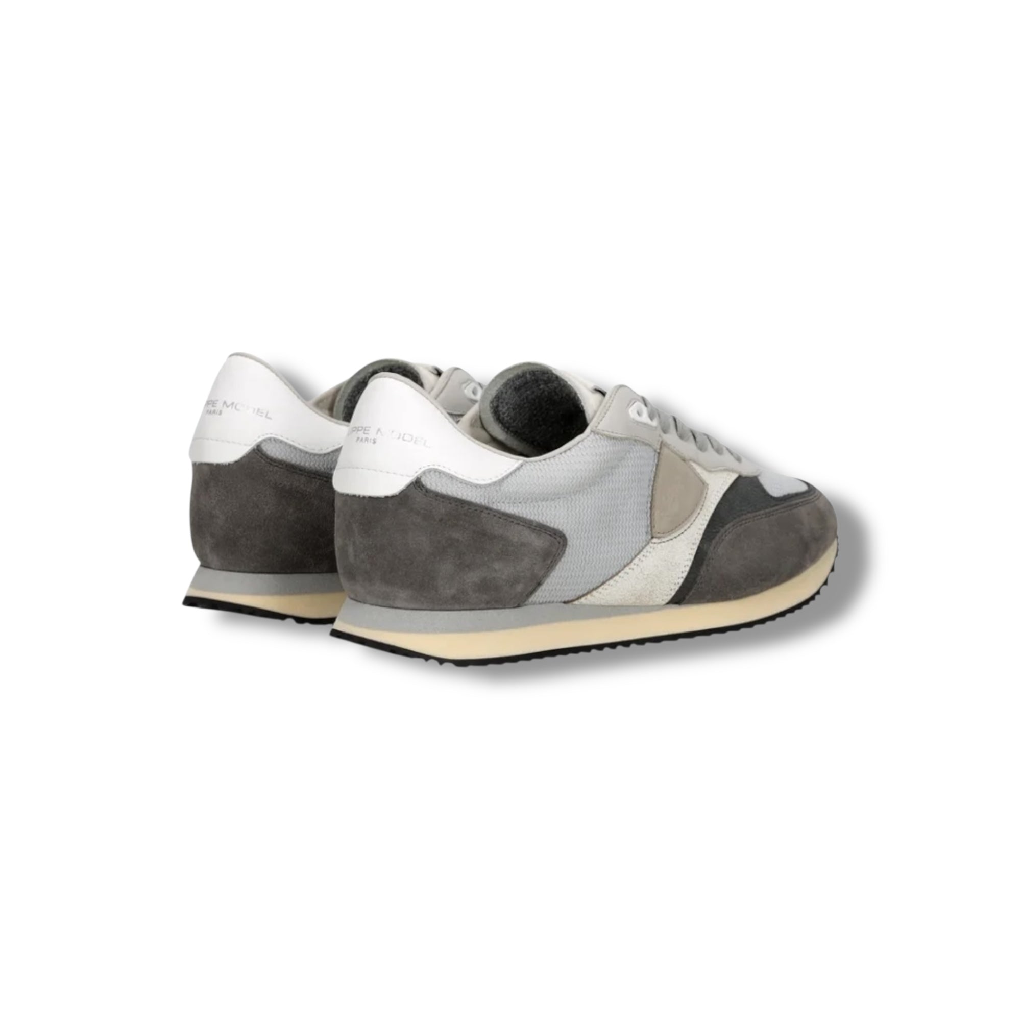 Baskets Blville, Gris Anthracite et Blanc