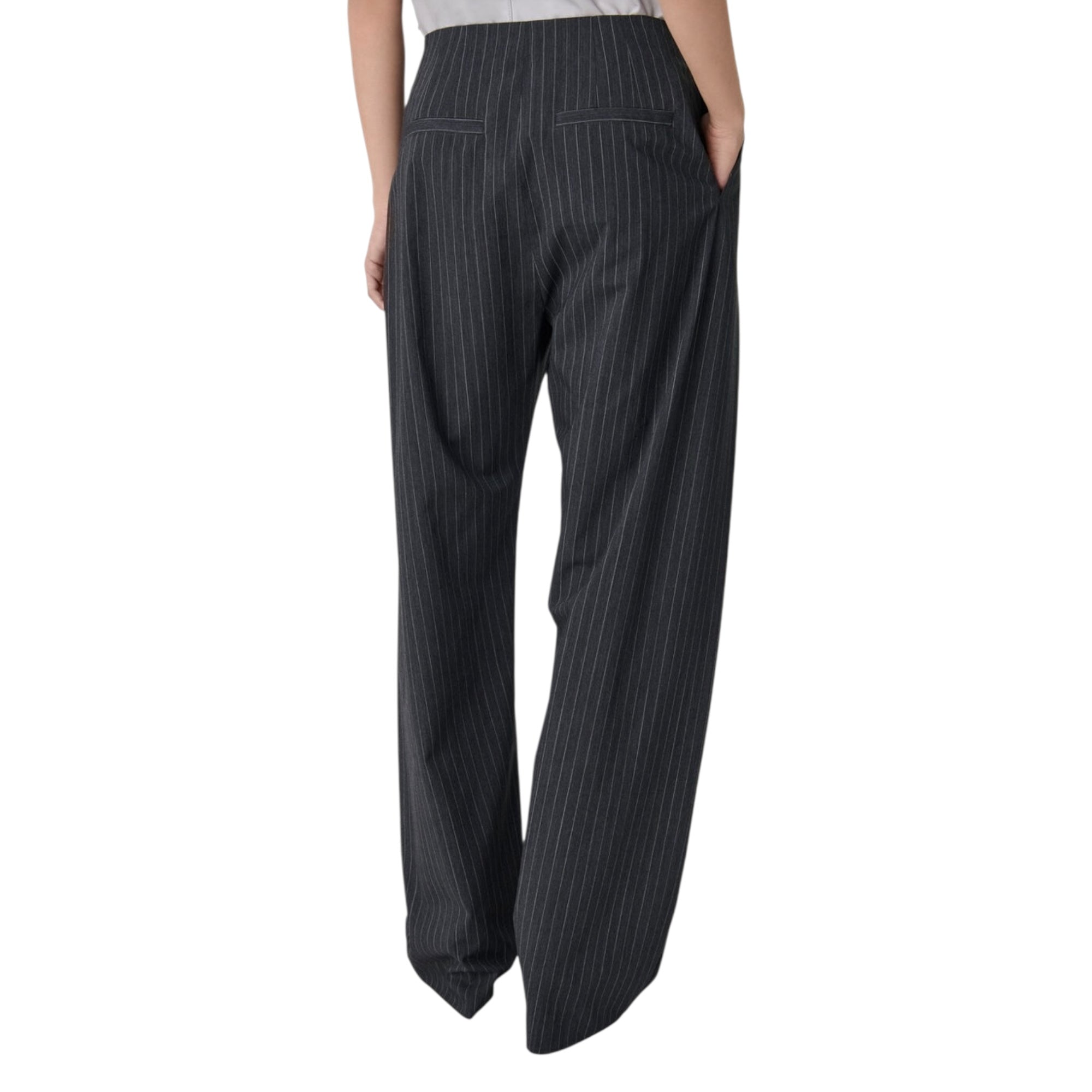 Pantalon de tailleur à rayures