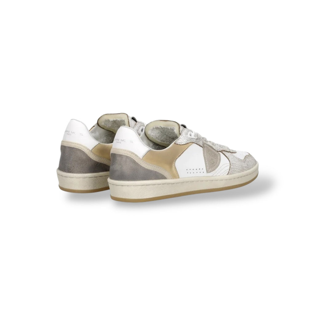 Baskets Pgal, Blanc et Beige