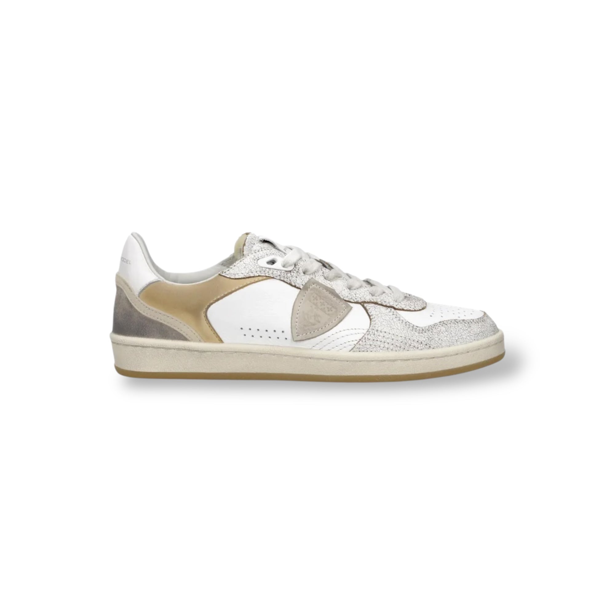 Baskets Pgal, Blanc et Beige