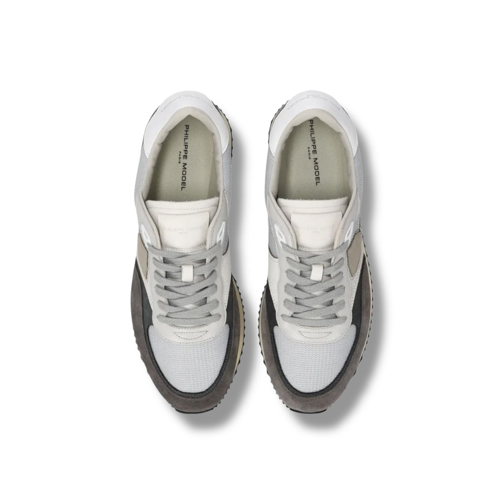 Baskets Blville, Gris Anthracite et Blanc
