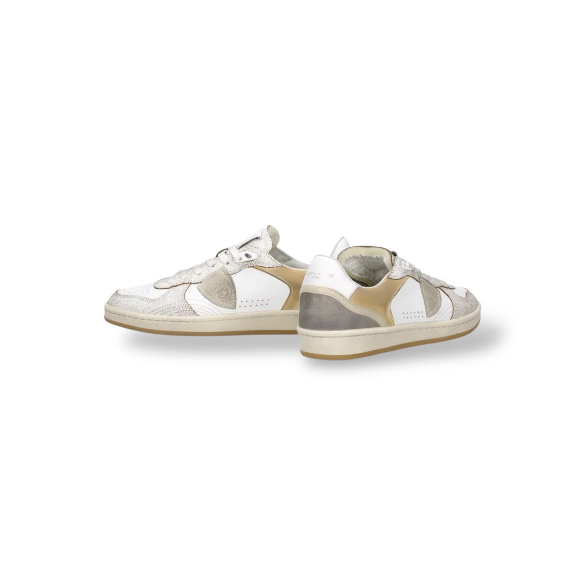 Baskets Pgal, Blanc et Beige