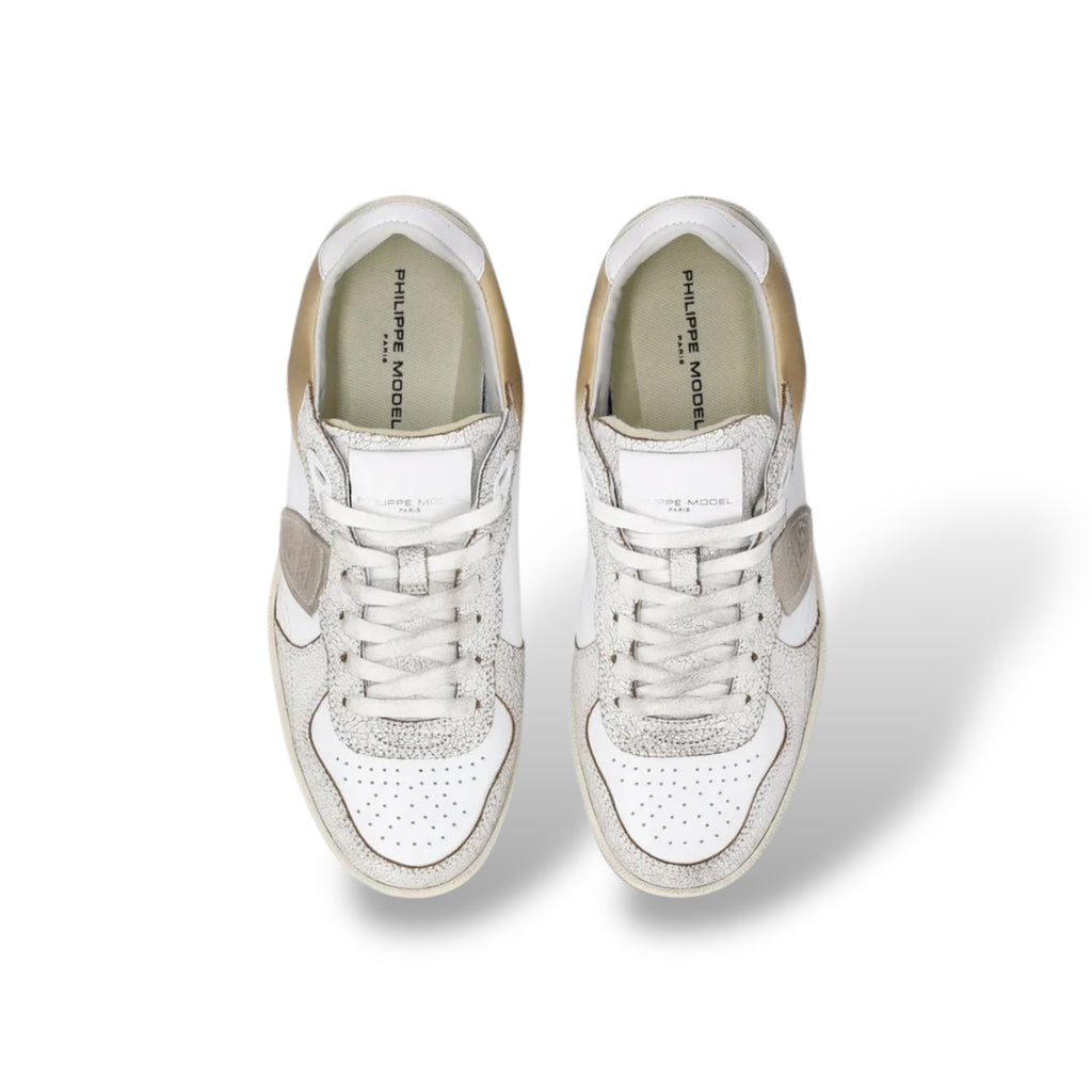 Baskets Pgal, Blanc et Beige