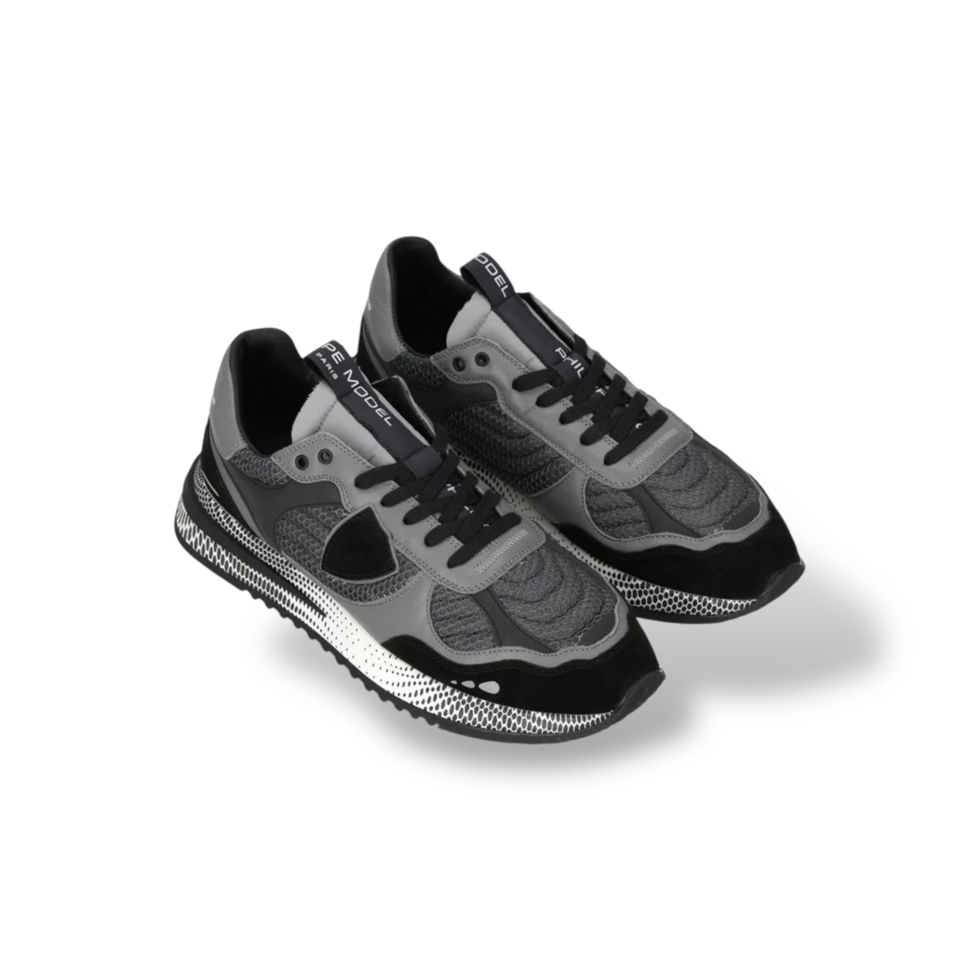 Baskets Olympique, Noir et Gris