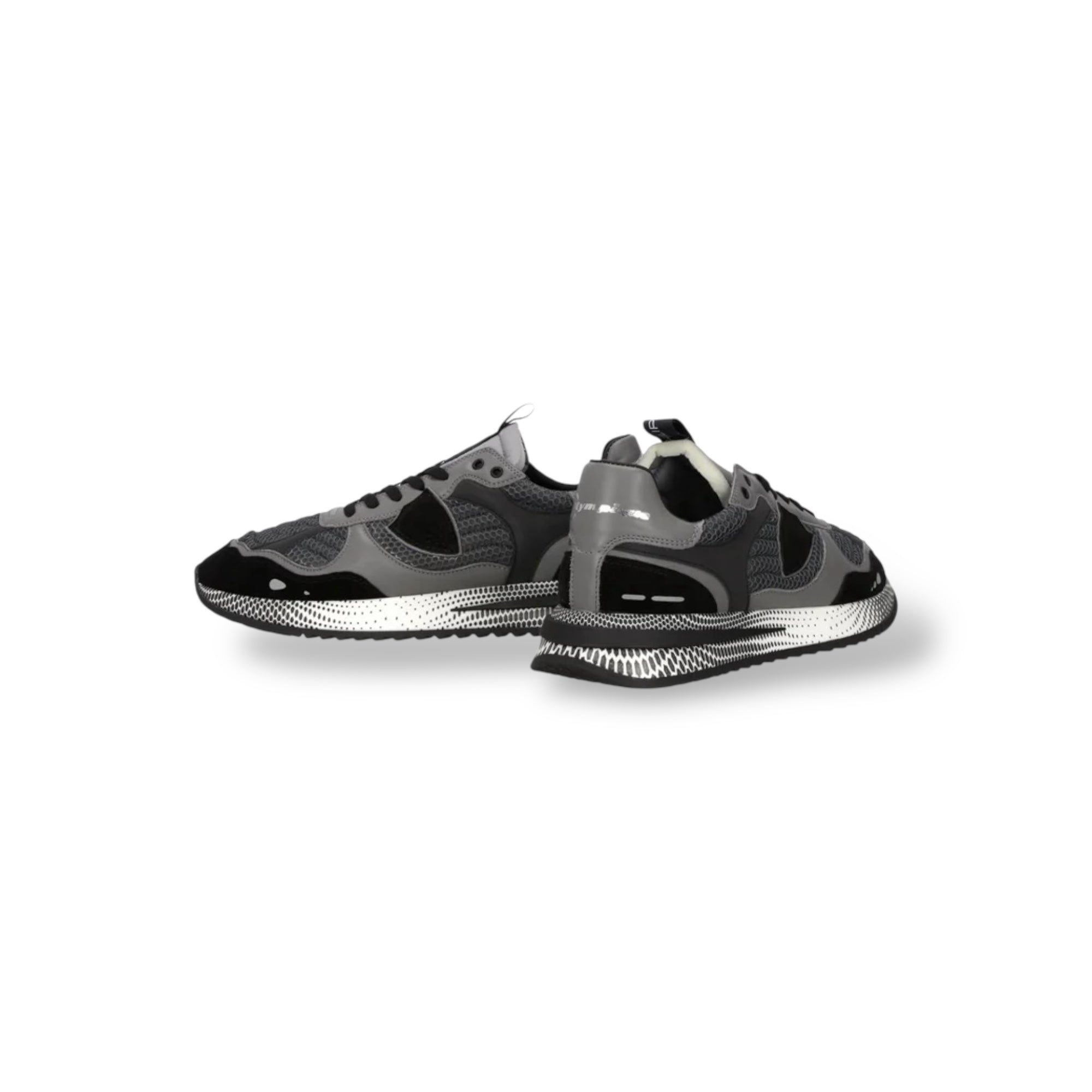 Baskets Olympique, Noir et Gris